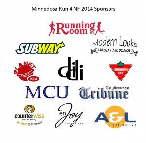 Minnedosa Run sponsors, 2014