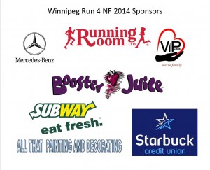 Winnipeg Run sponsors, 2014